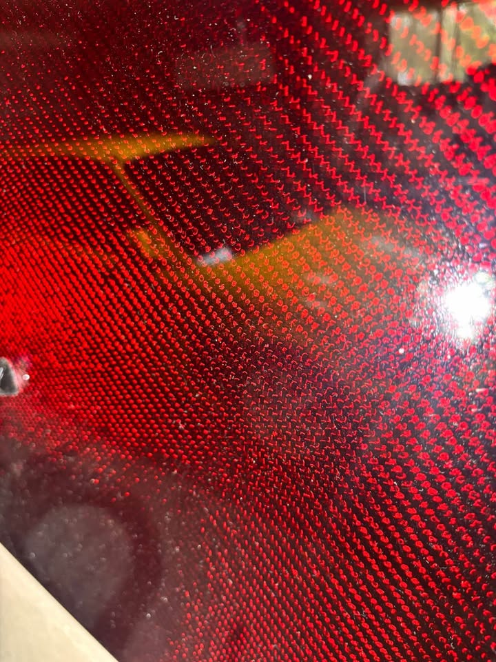 Honda Civic Red Carbon Fiber Hood - Image 3